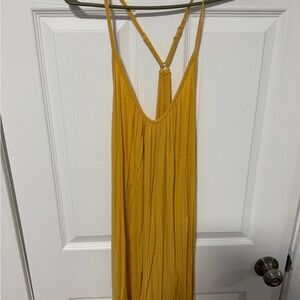 Forever 21 Mustard Ribbed Dress